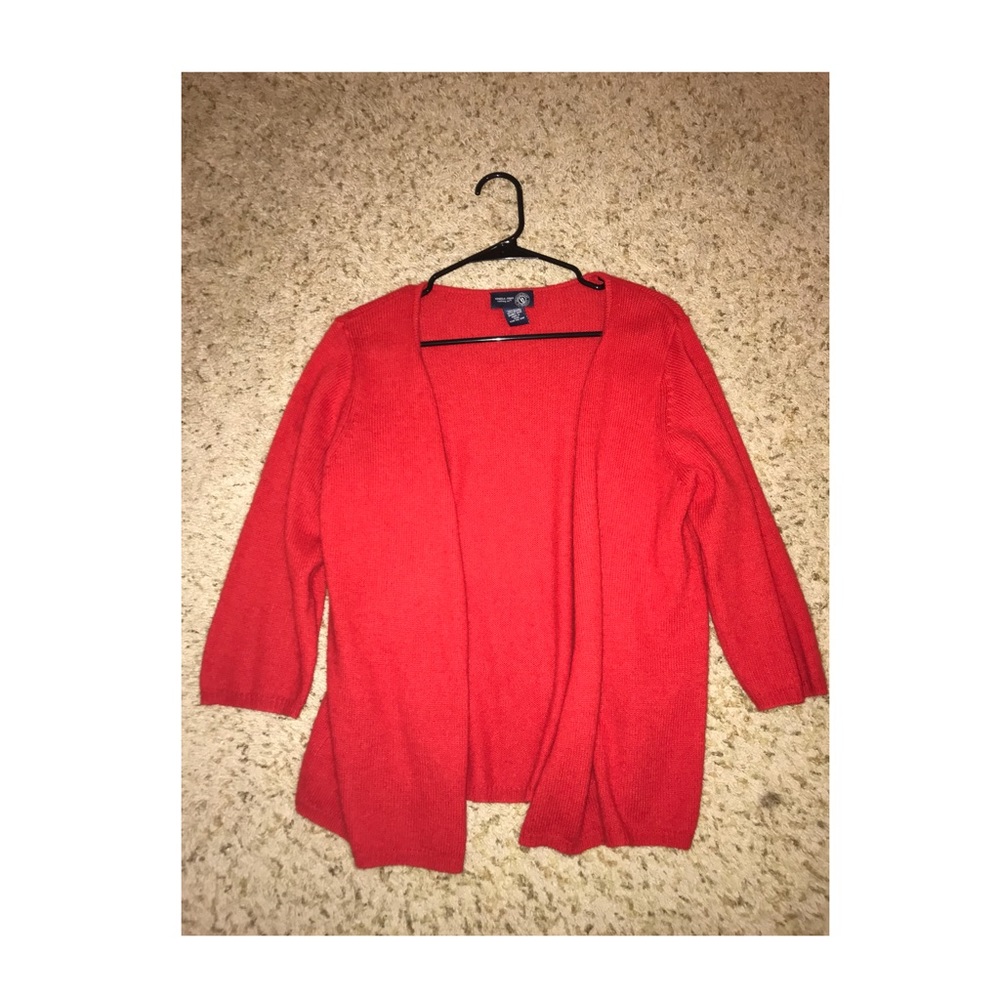 Vintage Bright Red Cardigan
